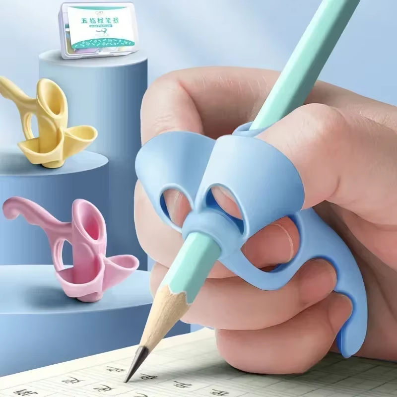 Kids Education Tools - 5 шт., силиконовый держатель для карандашей