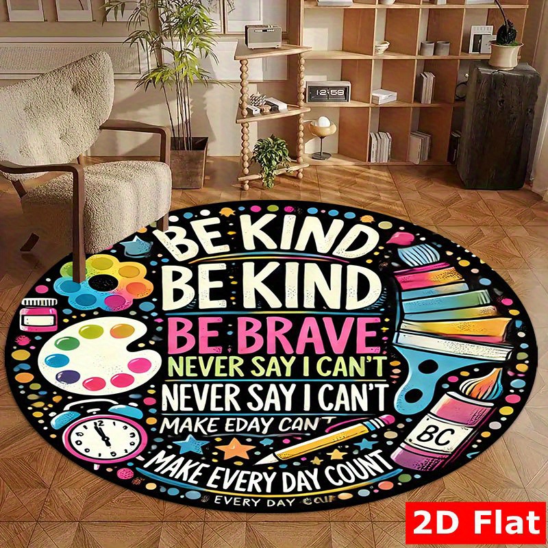 Круглый фланелевый коврик с мо – обзор и цена School Kids Education Quotes