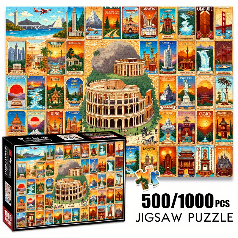 500/1000 шт., бумажный пазл, в – обзор и цена Puzzle Map World